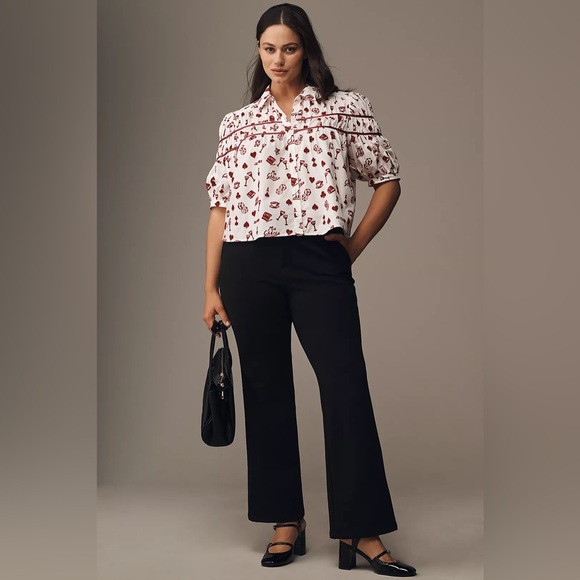 NWT Size XL - The Leandra Shirred Yoke Blouse by Maeve 100% Cotton (NWT US$ 118) - Picture 3 of 16